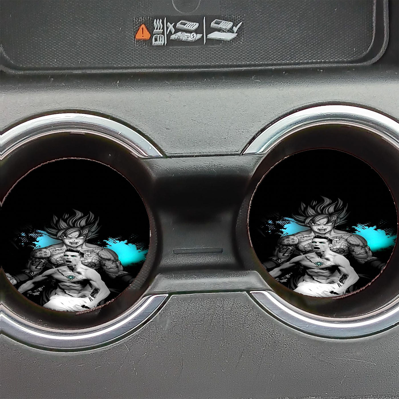 Cristiano Ronaldo X Dragon Ball Car Coasters