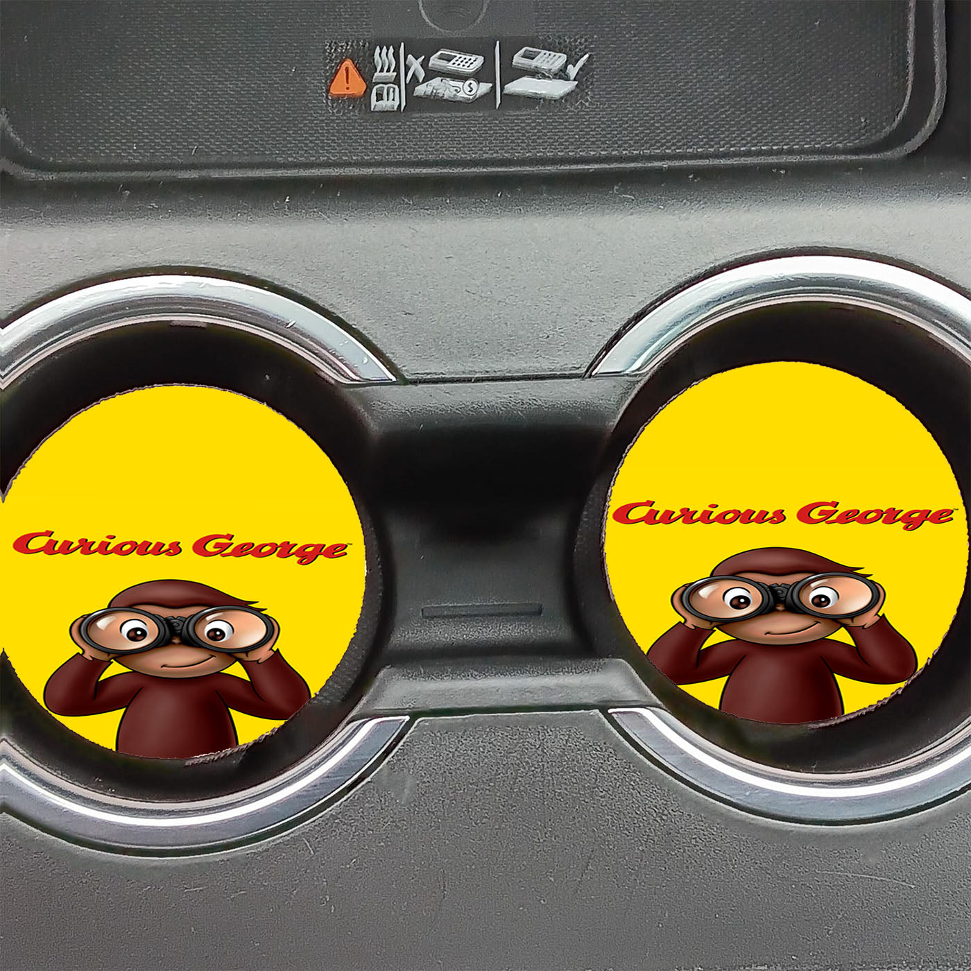 Curious George Cartoon Car Coasters