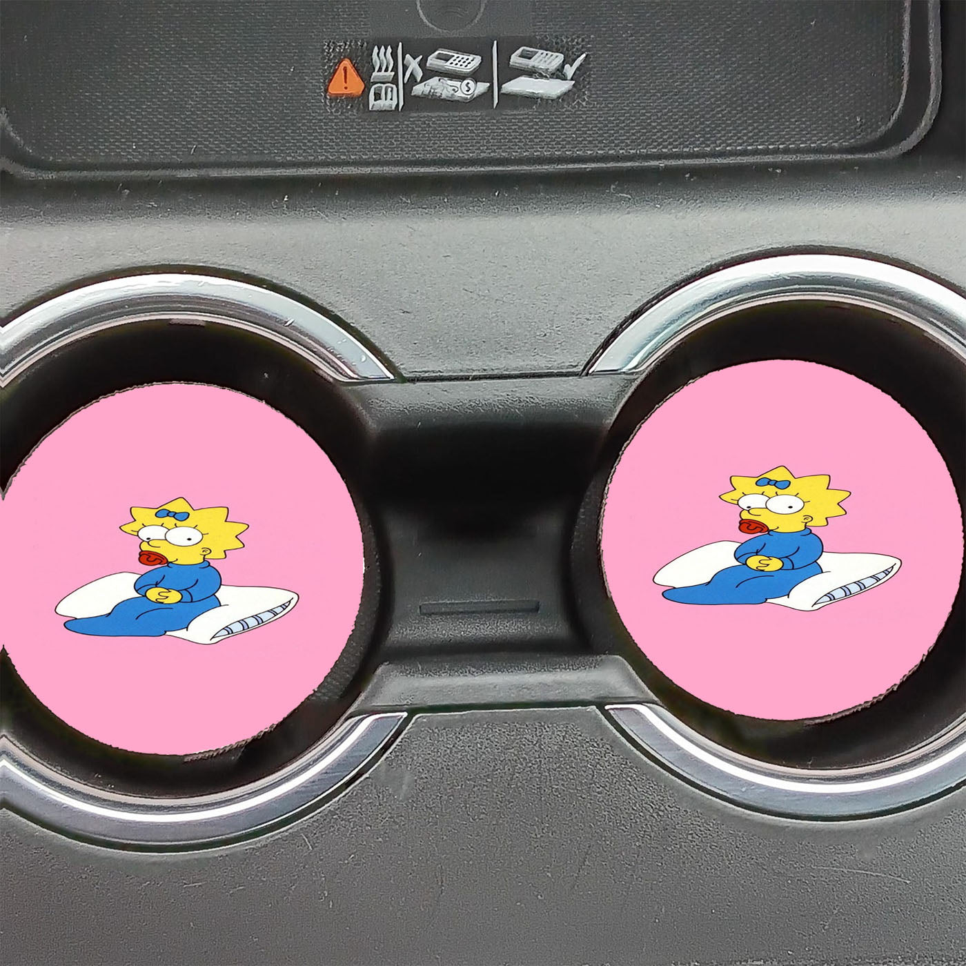 Cute Baby The Simpsons Maggie Car Coasters