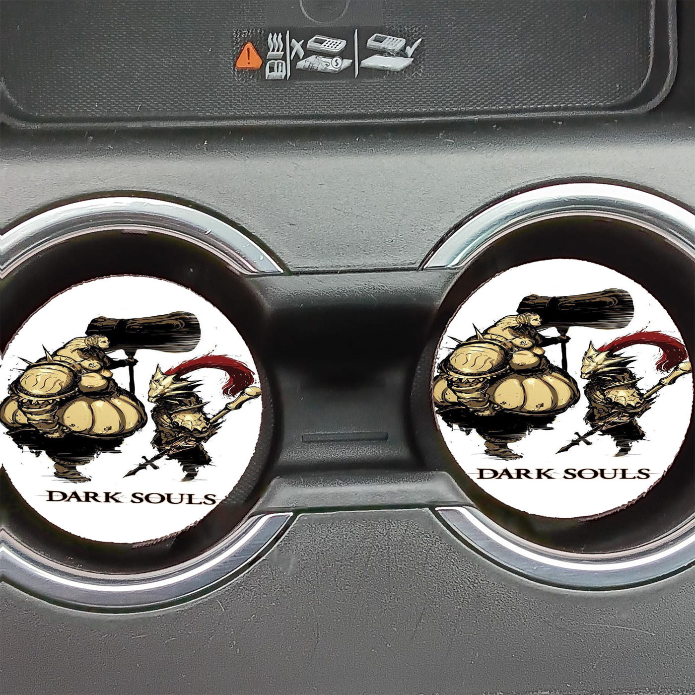 Cute Chibi Art Dark Souls  Car Coasters