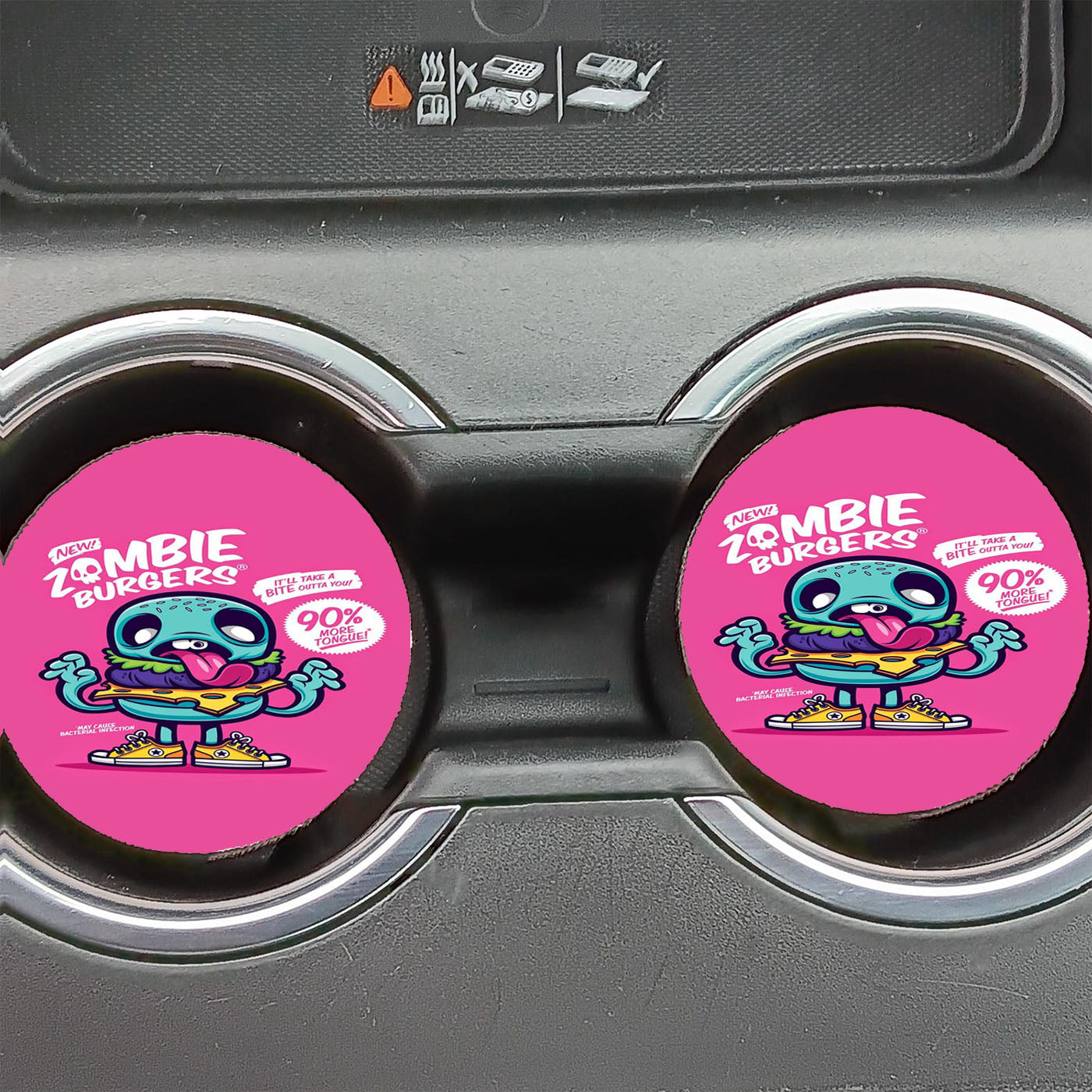 Cute Funny Pop Art  Car Coasters