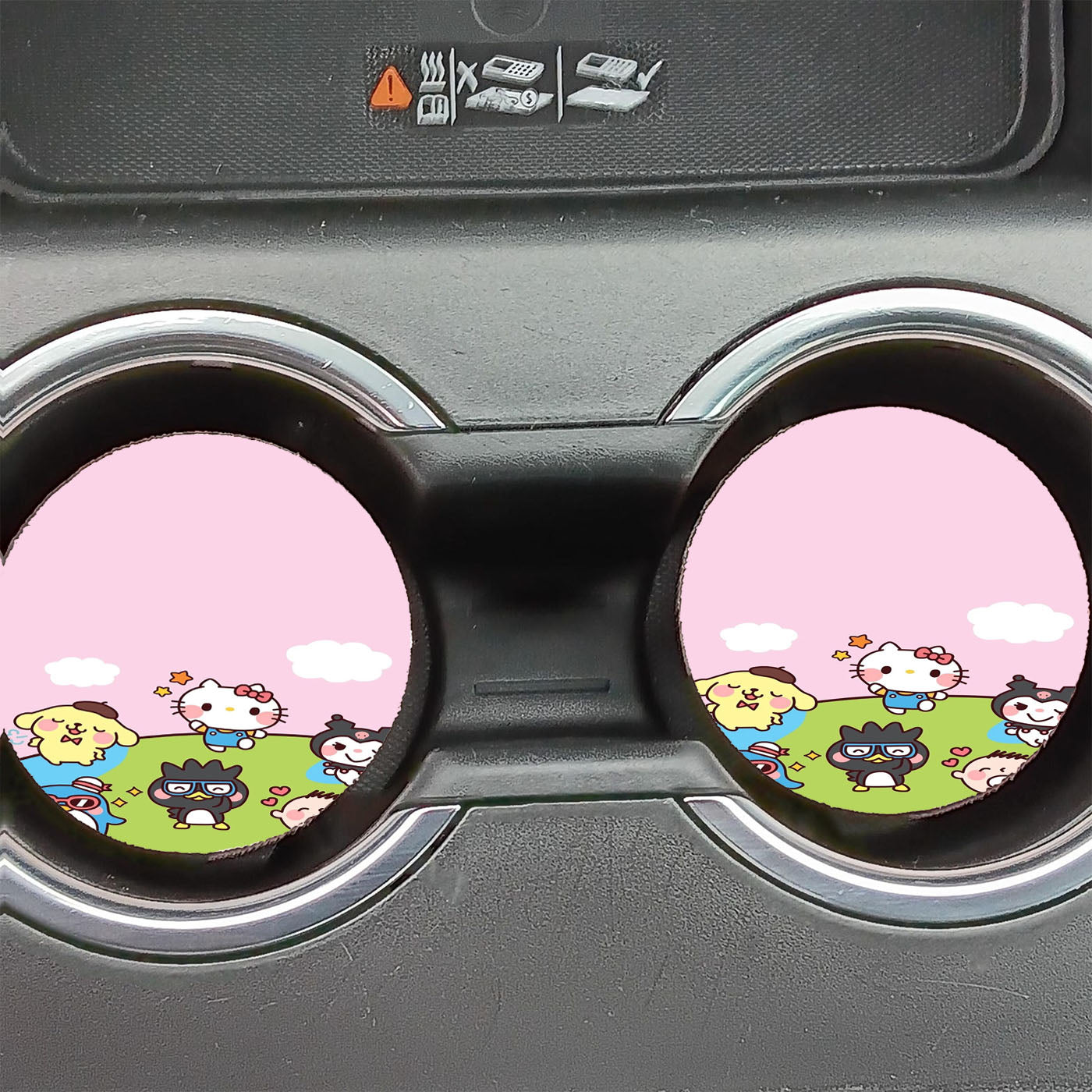 Cute Hello Kitty And Friends Car Coasters