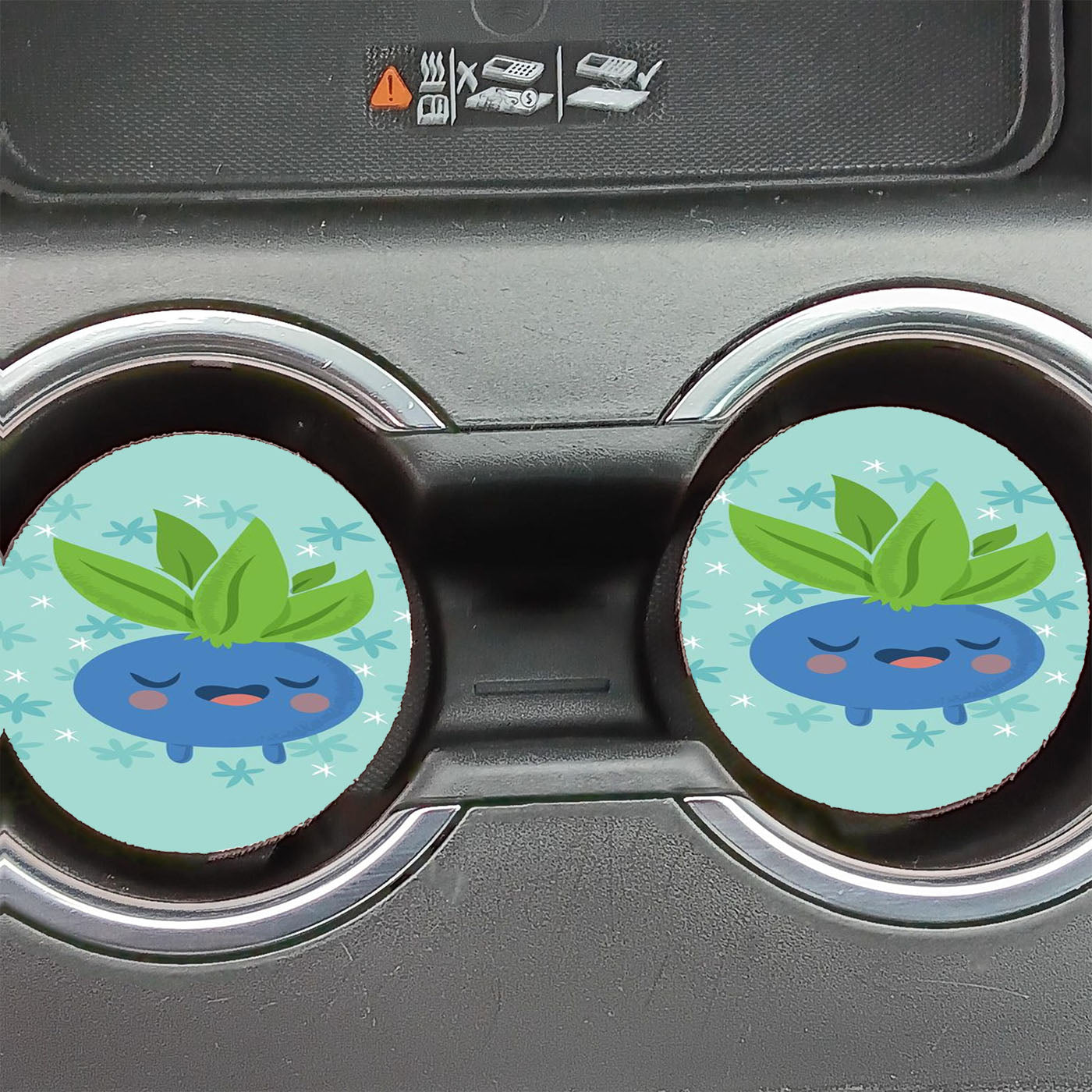 Cute Pokemon Oddish Car Coasters