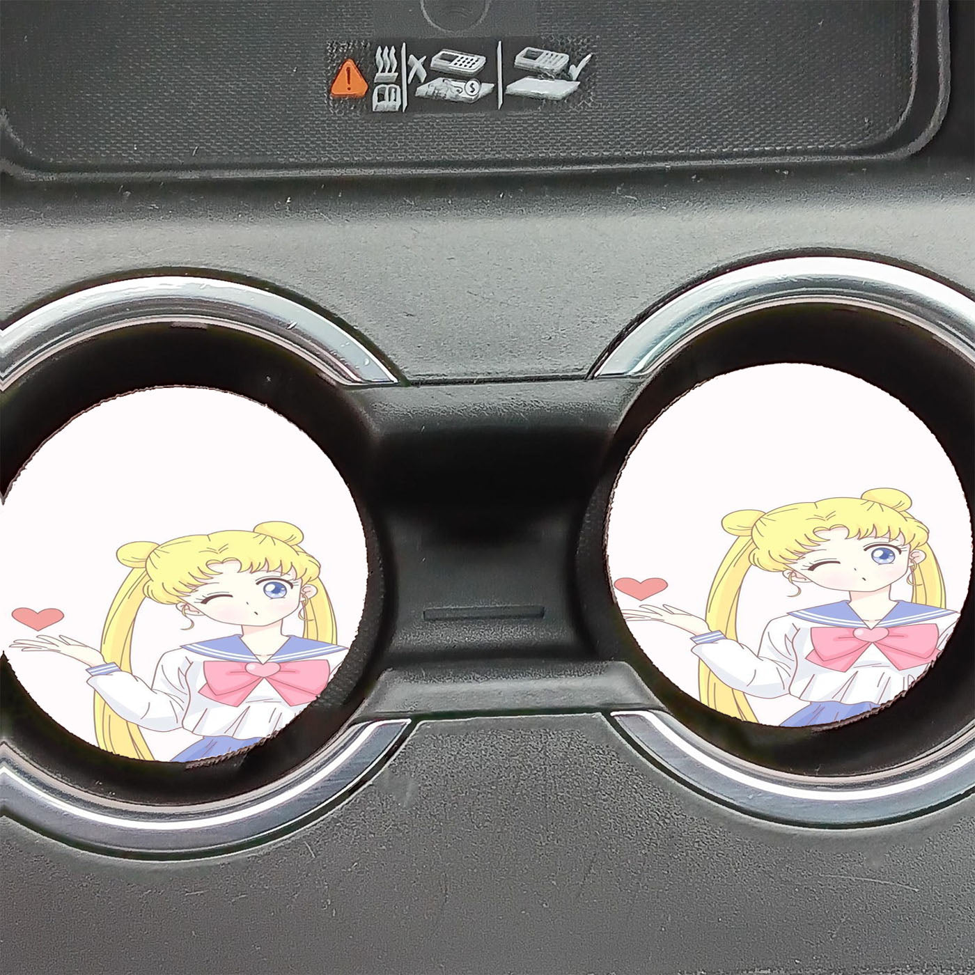 Cute Sailor Moon Usagi Tsukino Car Coasters