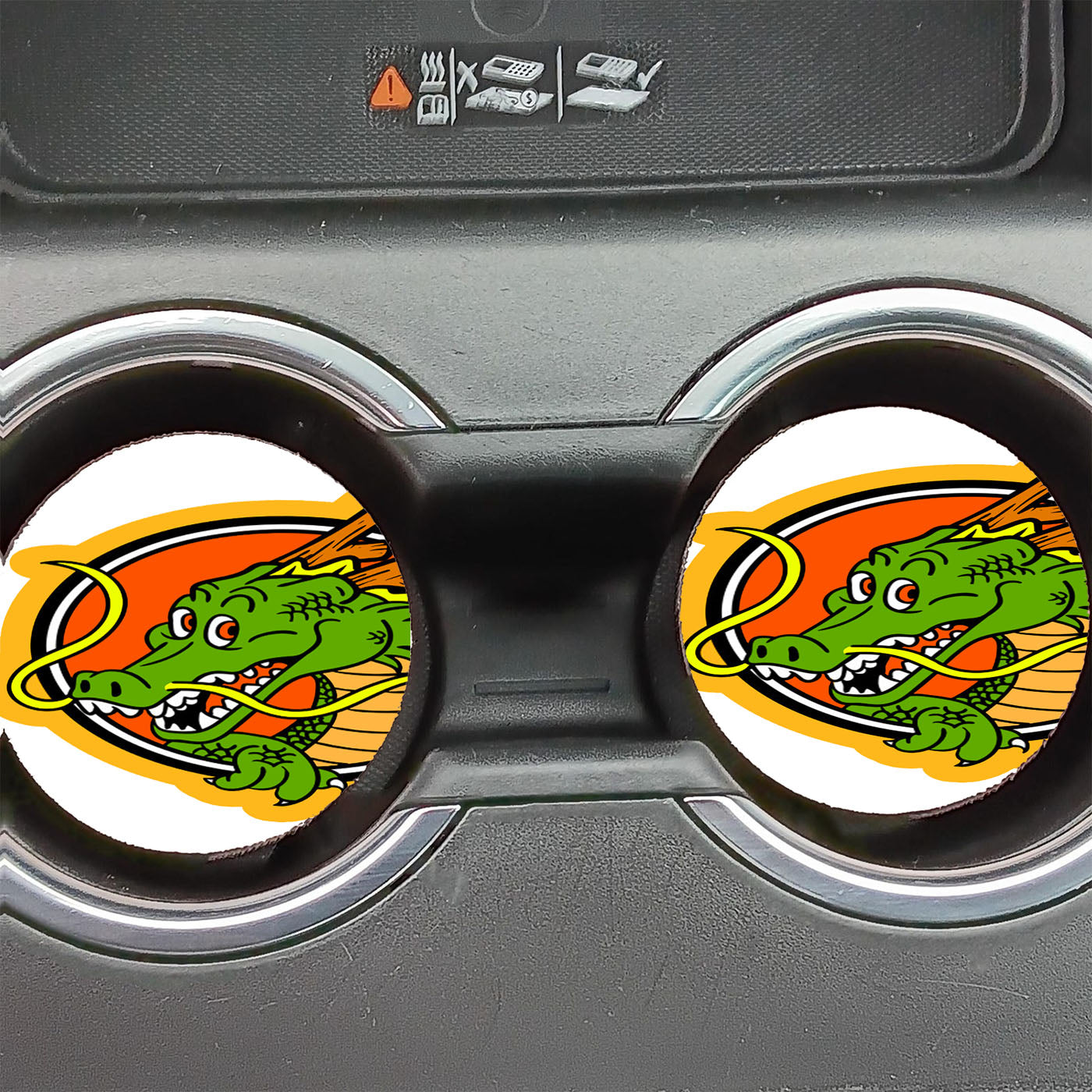 Cute Shenron Dragon Ball Cartoon Car Coasters