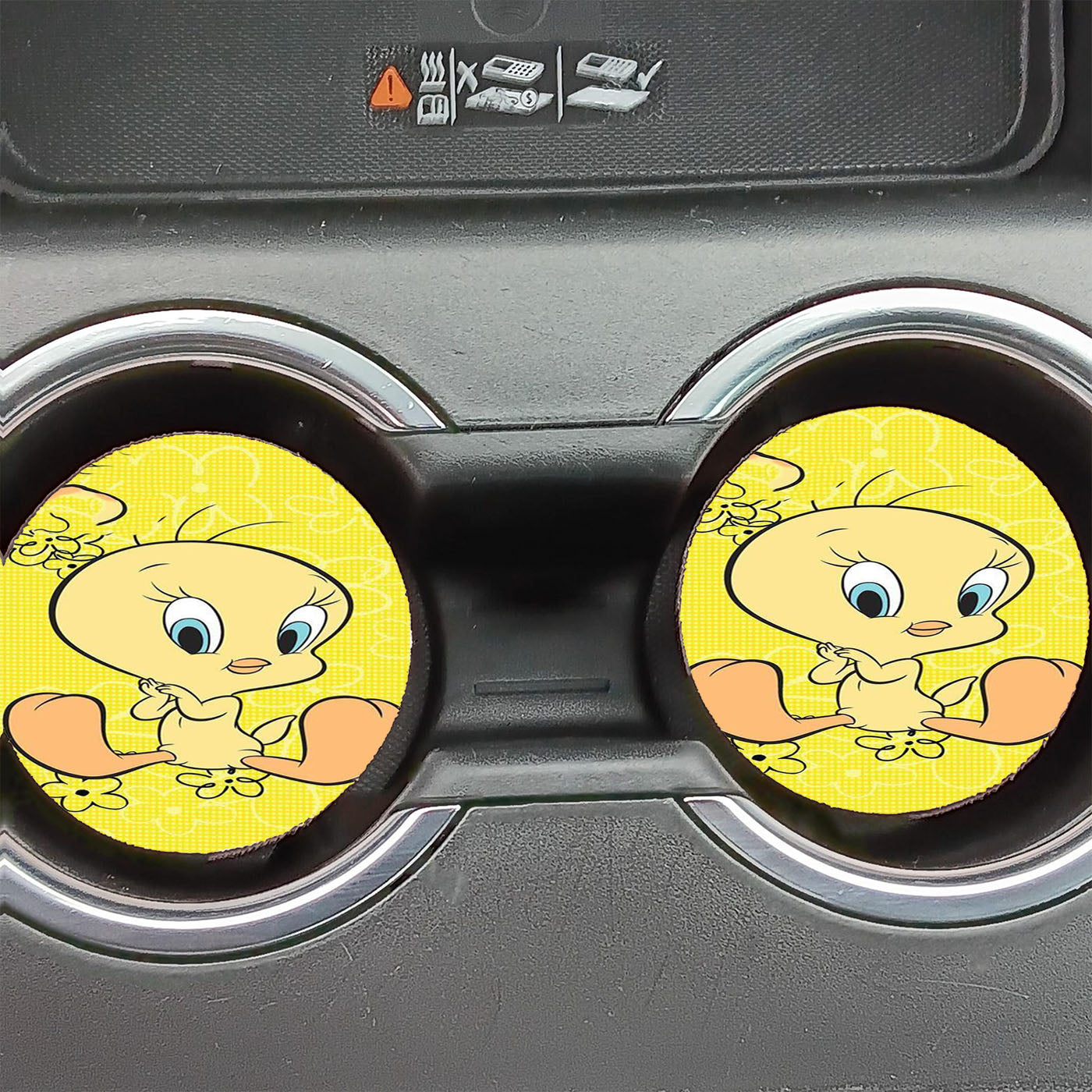 Cute Tweety Bird Car Coasters