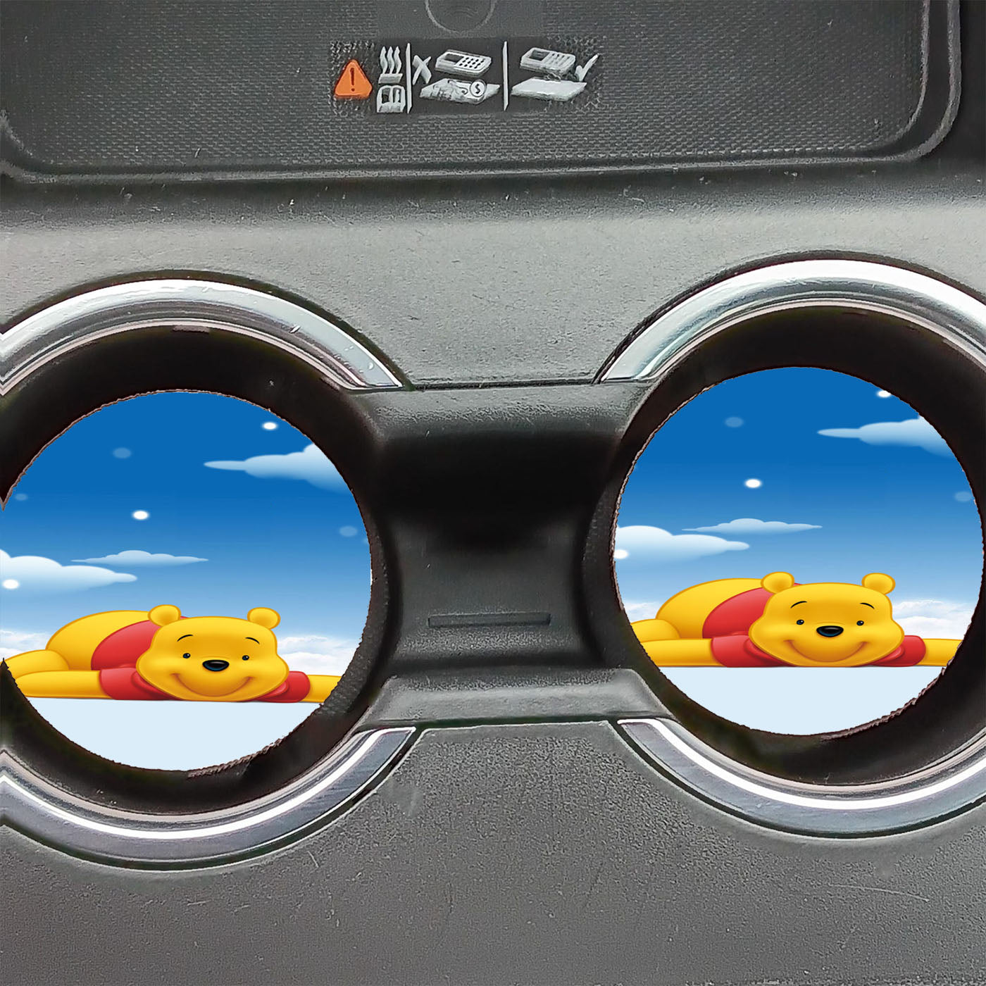 Cute Winnie The Pooh Car Coasters