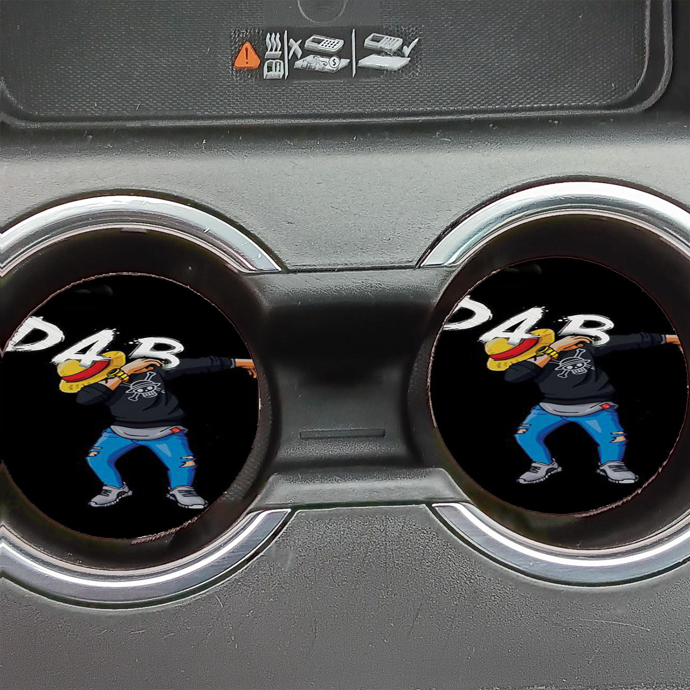 Dab Luffy Dance Car Coasters