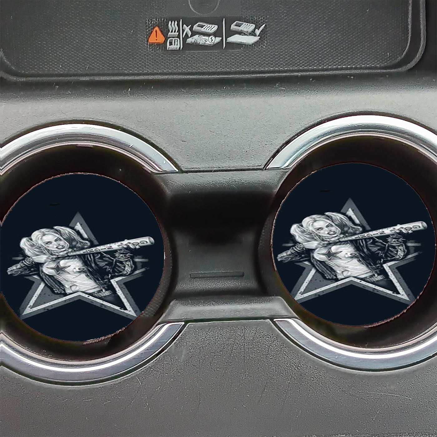 Dallas Cowboys Harley Quinn Car Coasters