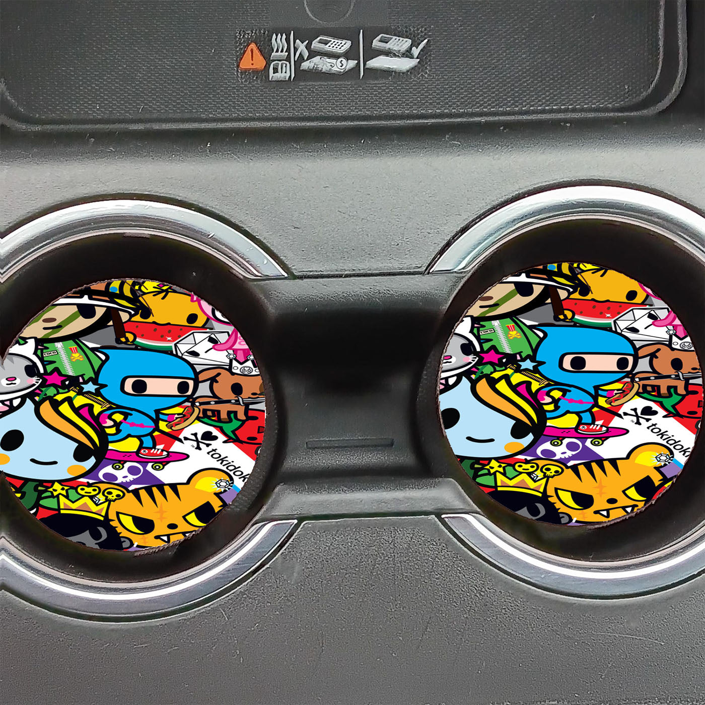 Danbo And Tokidoki Car Coasters