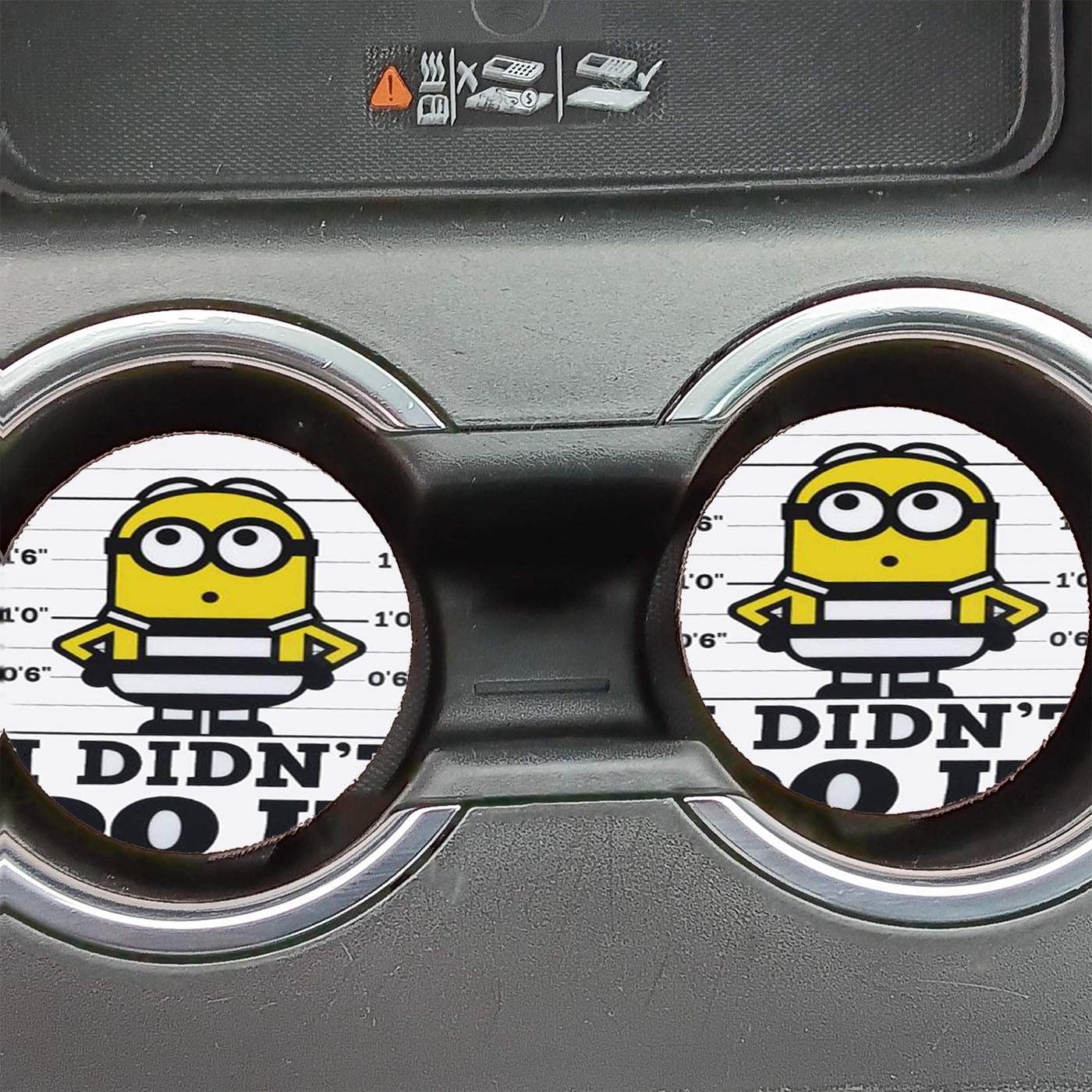 Dangerous Minions Art Car Coasters