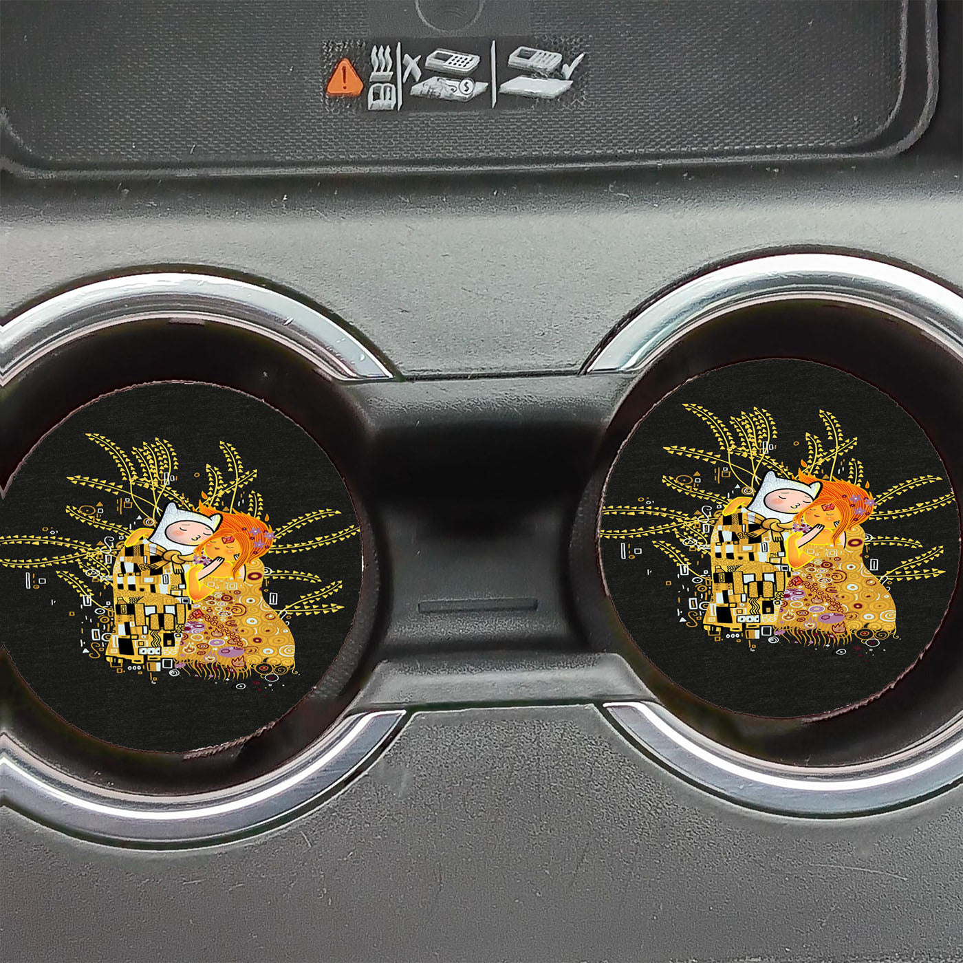 Dark Dat Kiss Adventure Time Car Coasters
