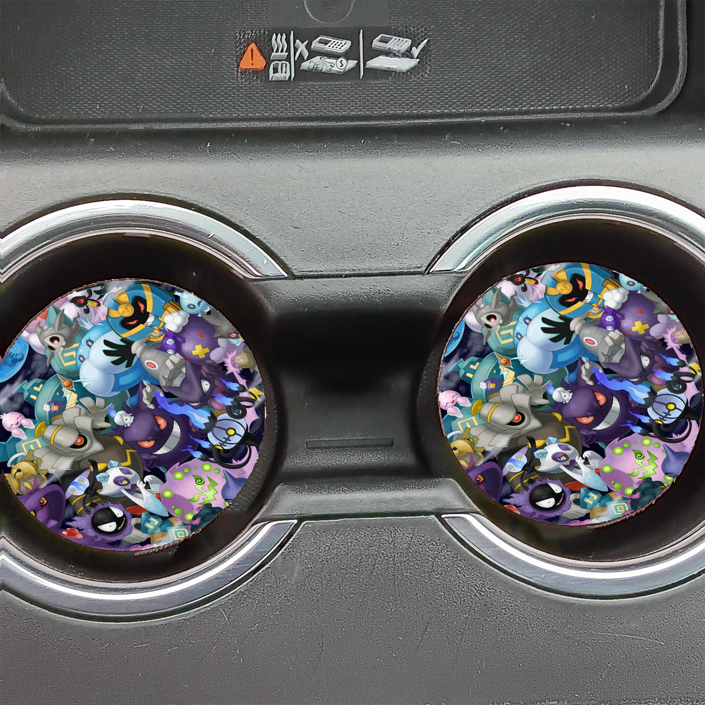 Dark Pokemon All Collection Car Coasters
