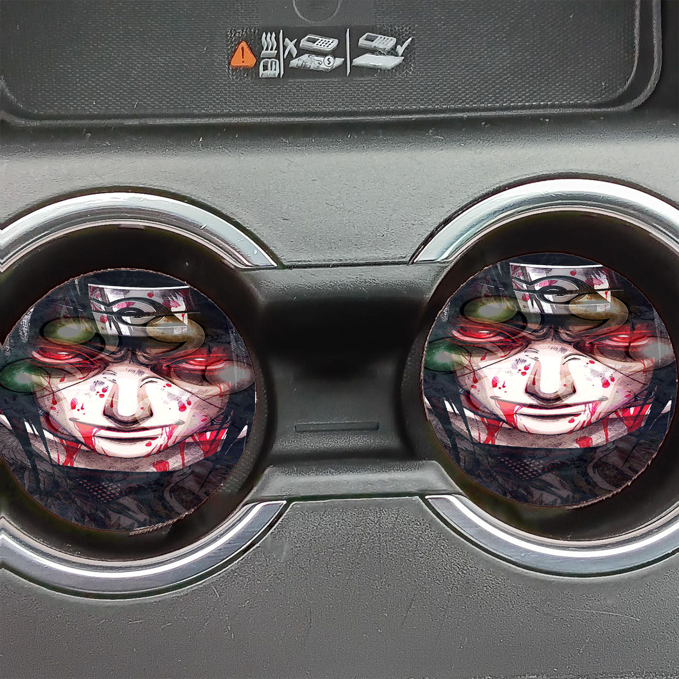 Dark Sasuke Uchiha Car Coasters