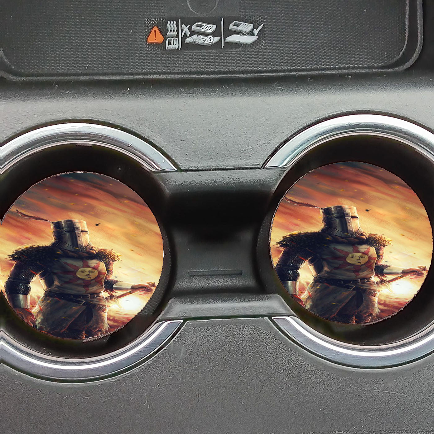 Dark Souls Solaire Fan Art  Car Coasters