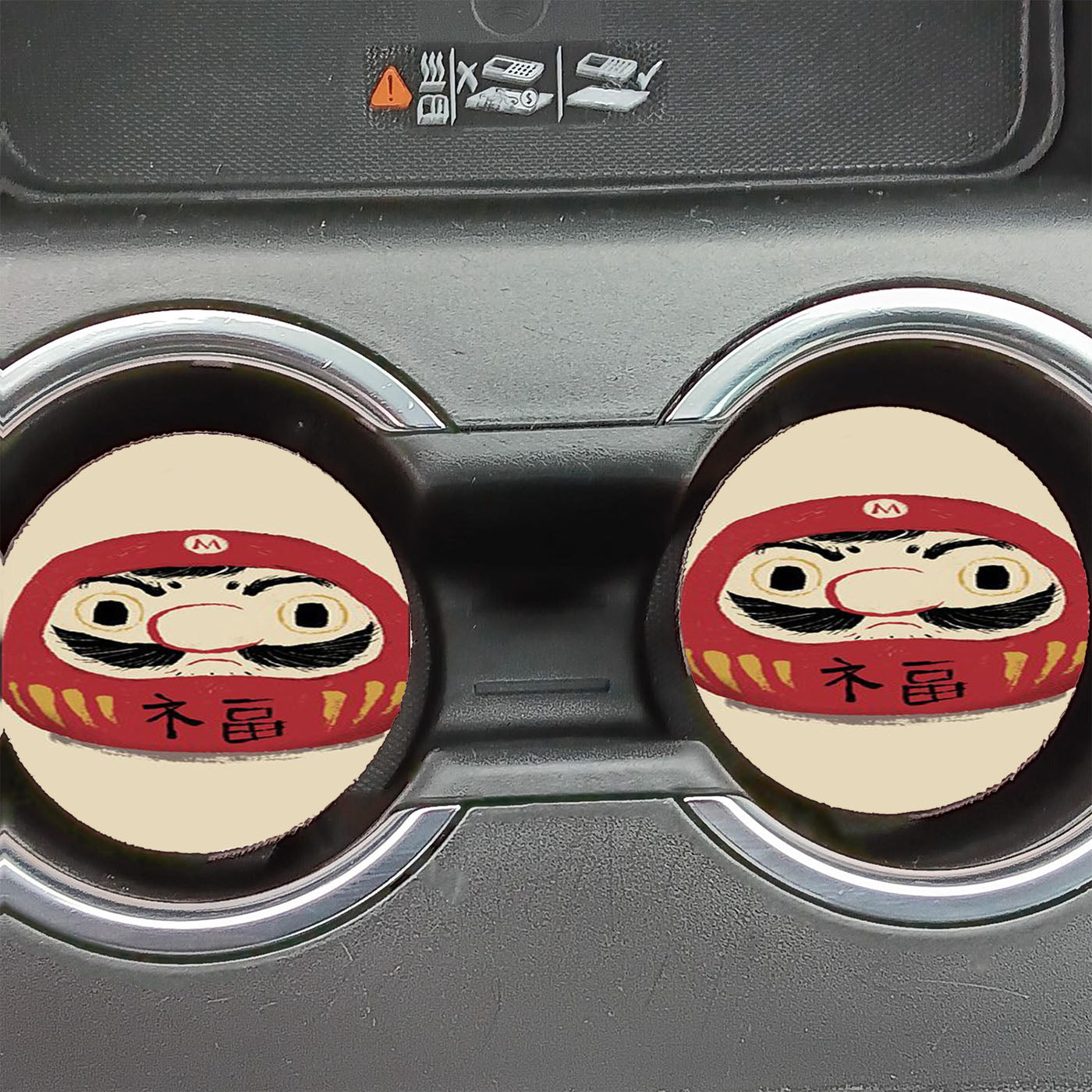 Darumario Toy Art Paint  Car Coasters