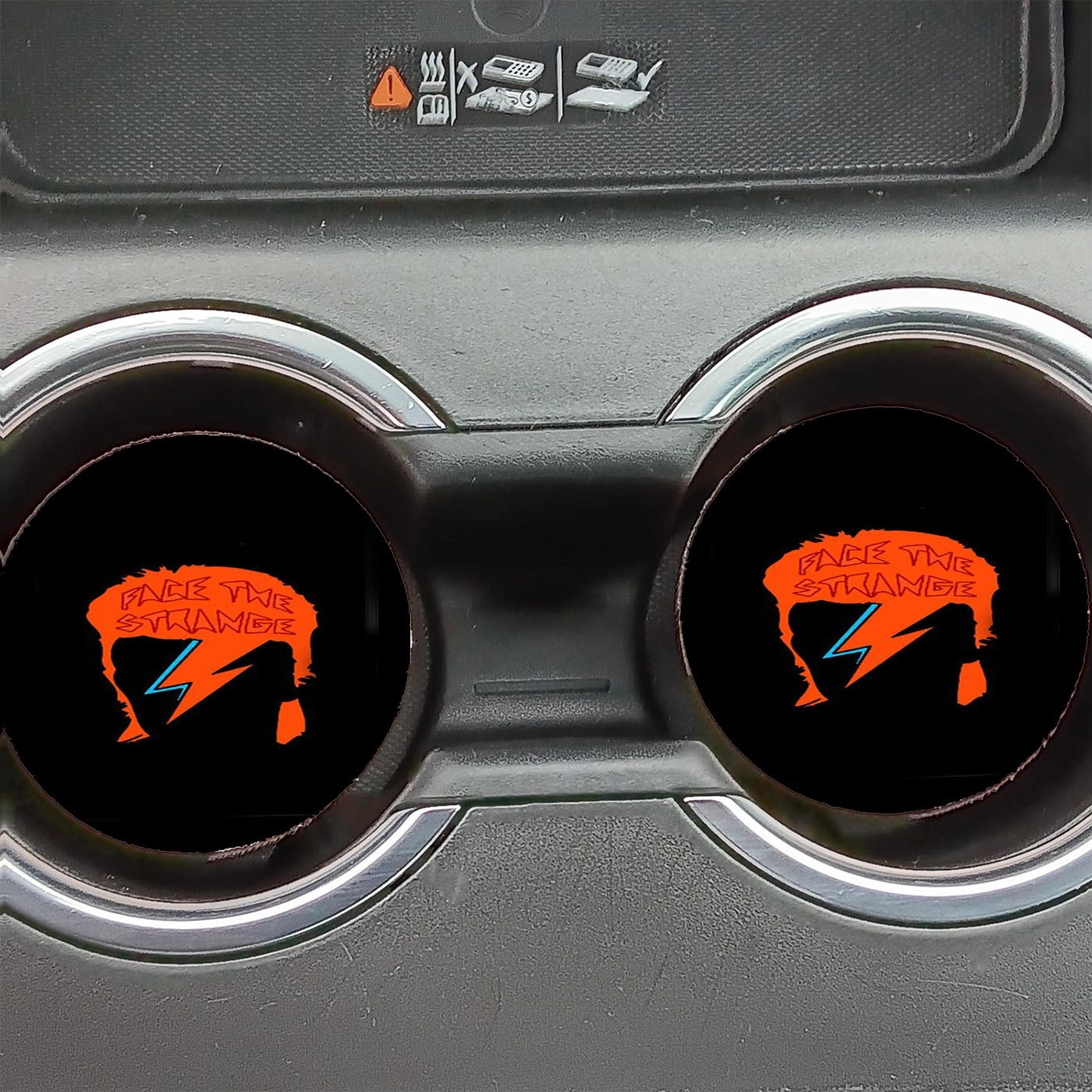 David Bowie Face The Strange Ziggy Stardust Aladdin Sane Car Coasters
