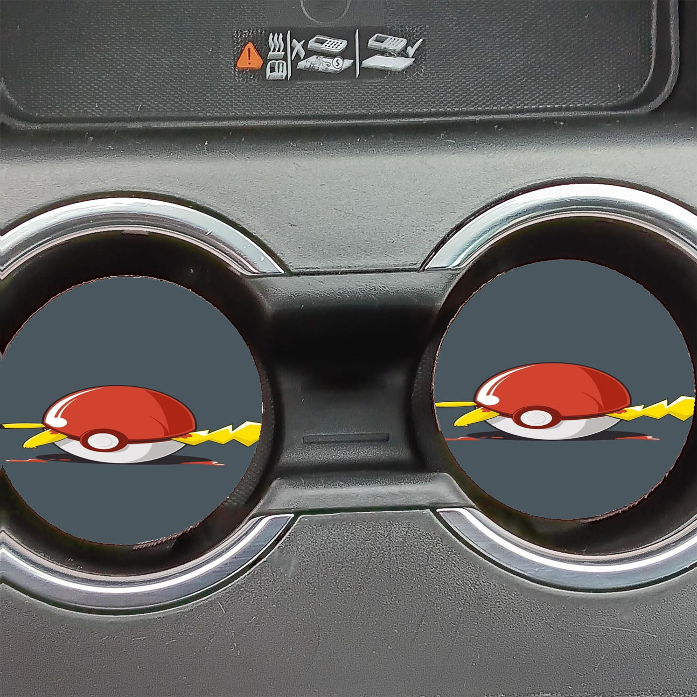 Deadly Pikachu Pokemon Car Coasters