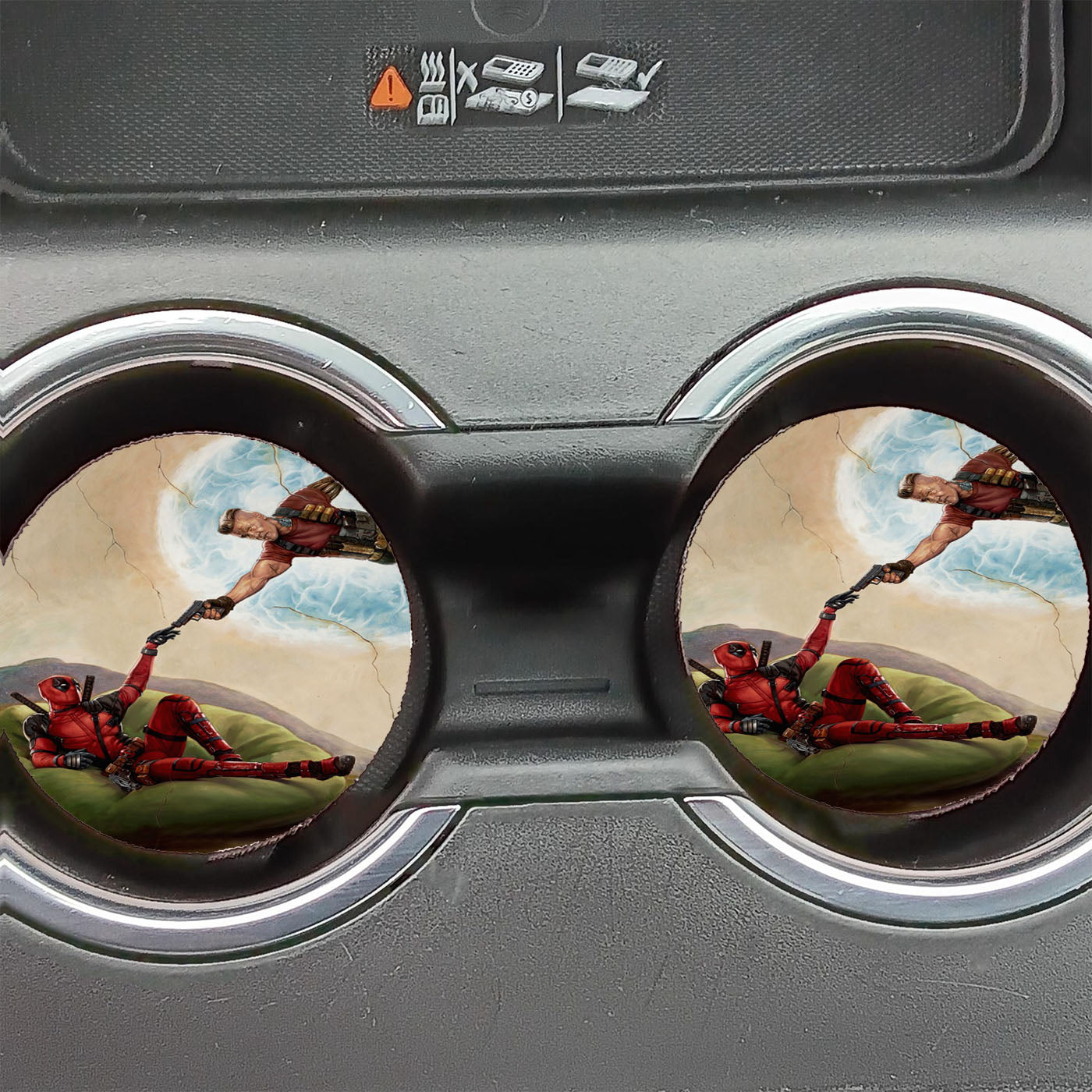 Deadpool Art Car Coasters
