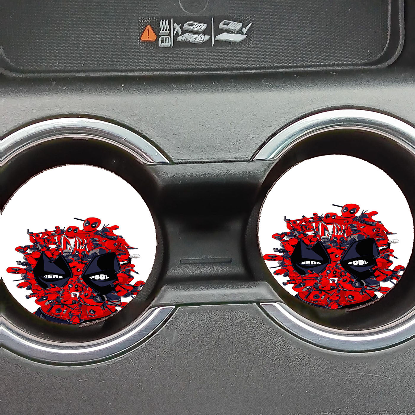 Deadpool Art Comic Car Coasters