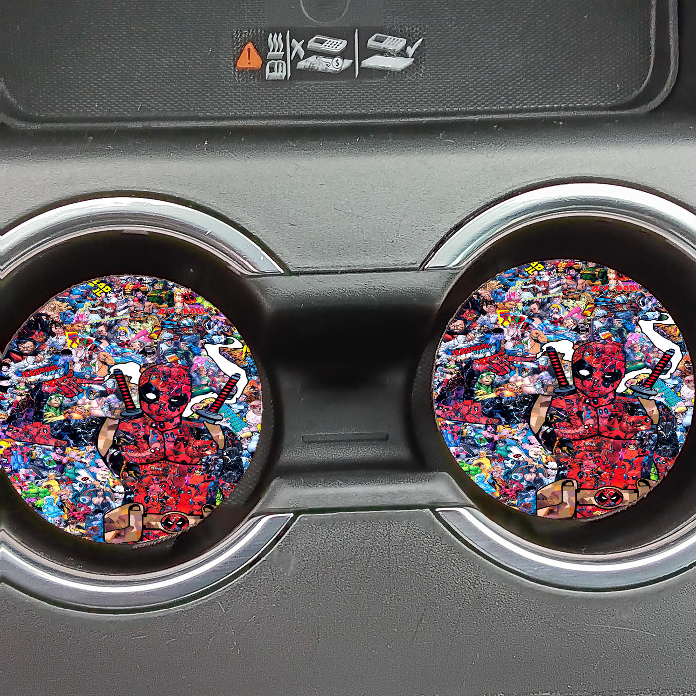 Deadpool Comic Car Coasters
