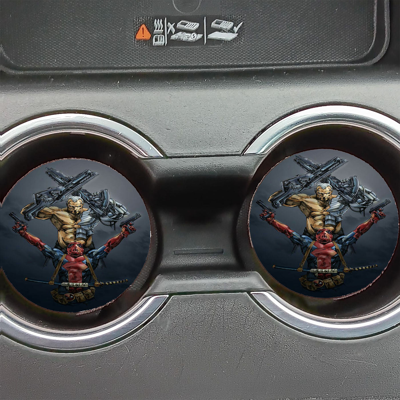 Deadpool Comic Art Car Coasters
