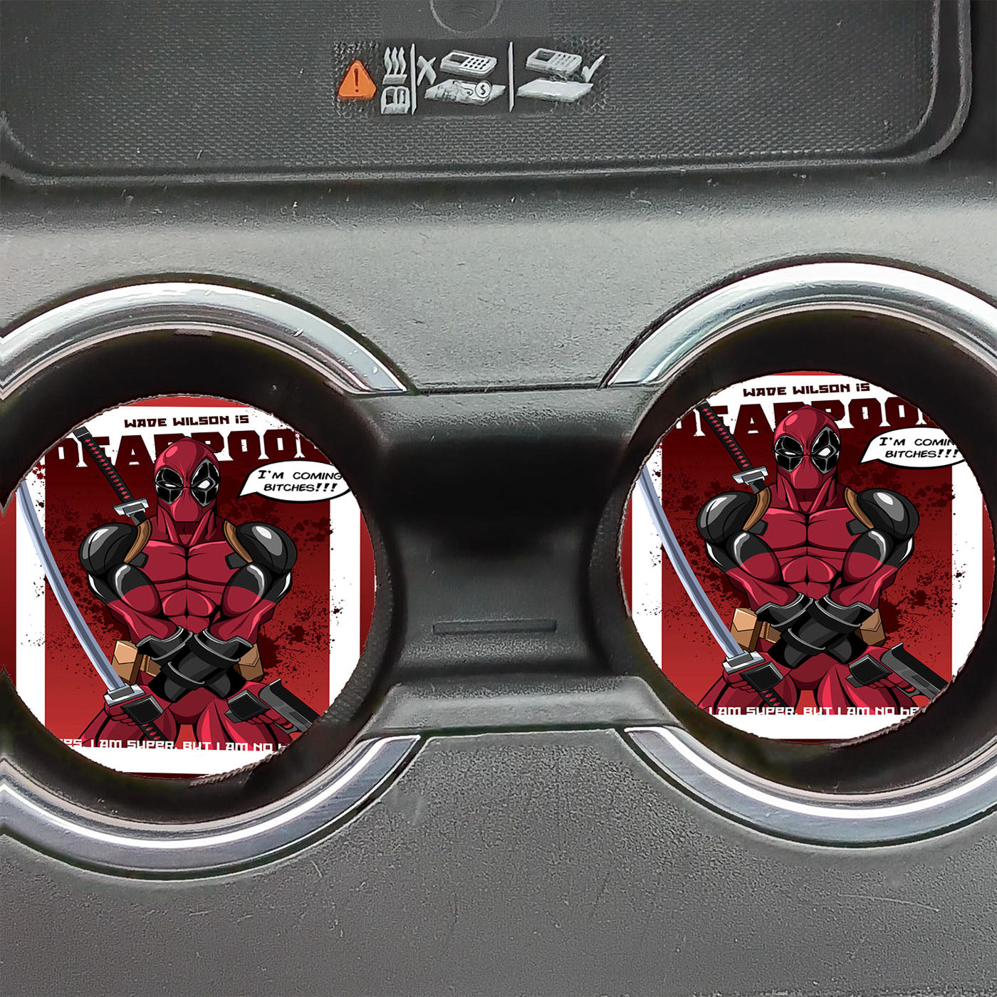Deadpool X Force Comic Car Coasters