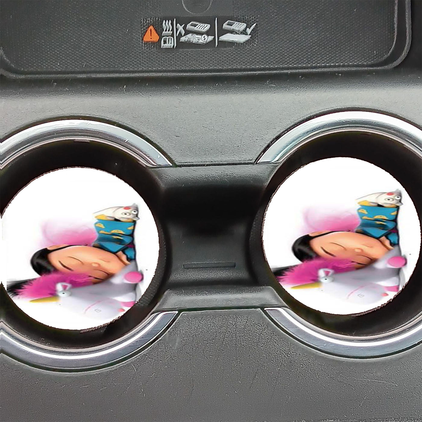 Despicable Me Agnes And Unicorn Car Coasters