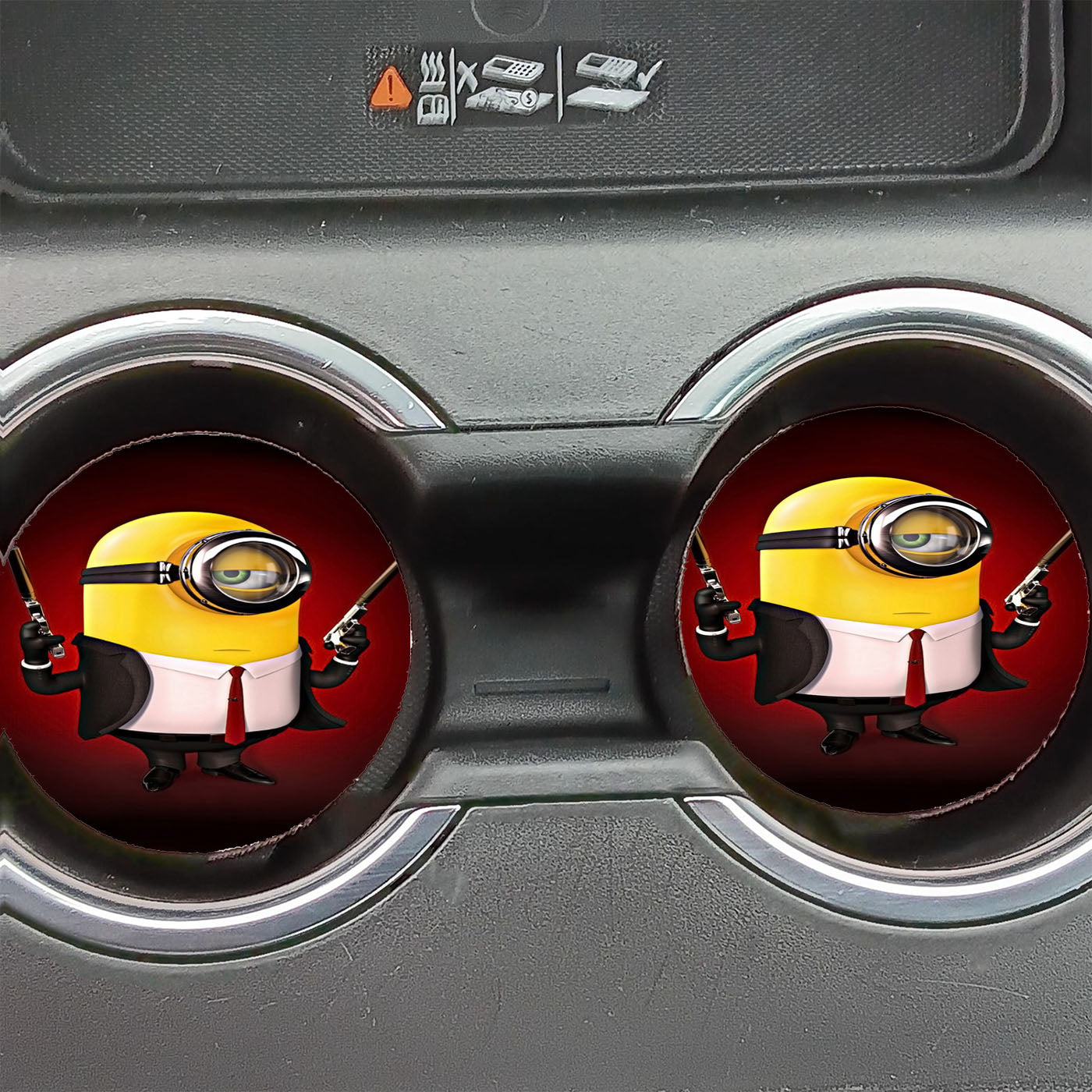 Despicable Me Hitman Minion Car Coasters