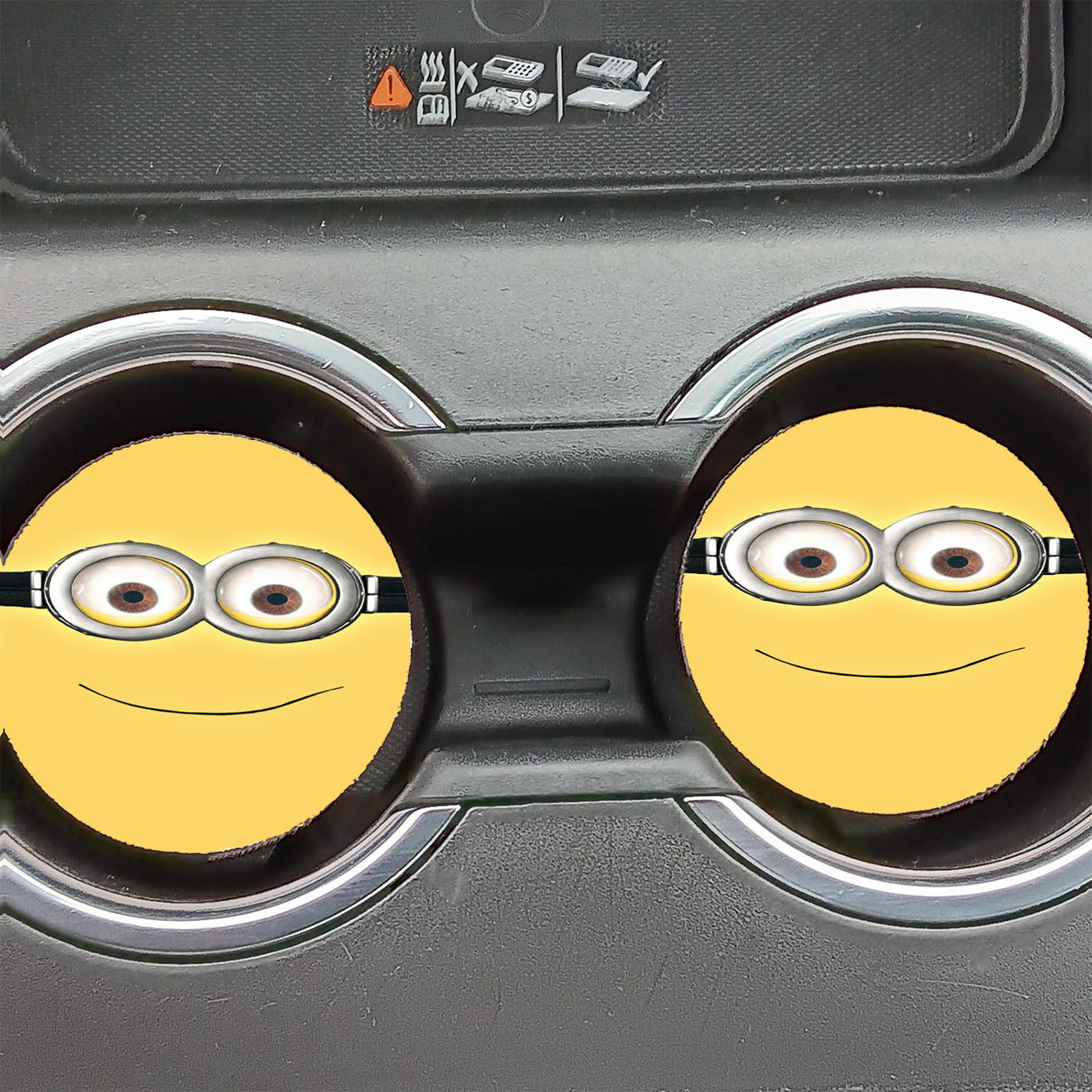 Despicable Me Minion Carl Car Coasters