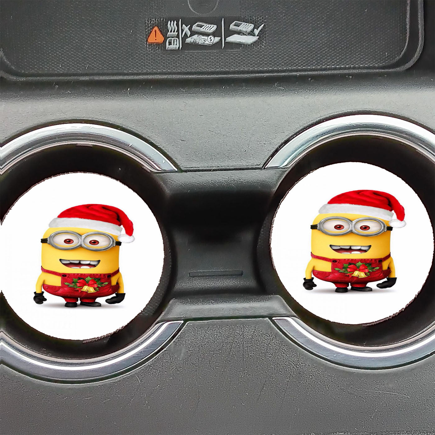 Despicable Me Minion Christmas Car Coasters