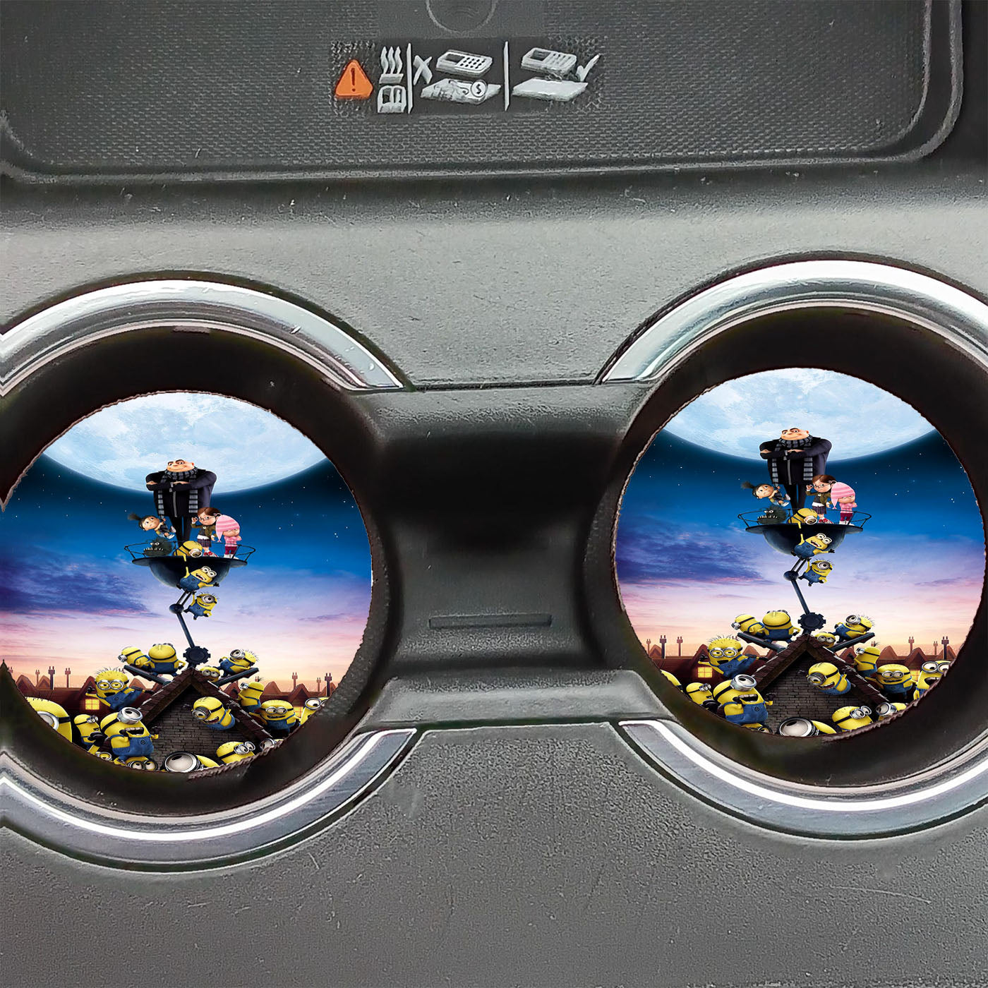 Despicable Me Poster Moonlight Car Coasters
