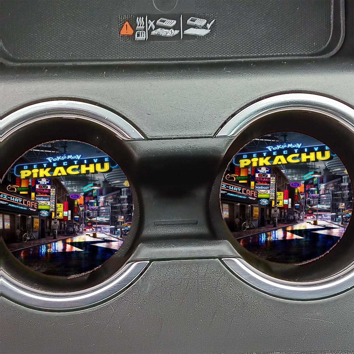 Detective Pikachu Cover Car Coasters