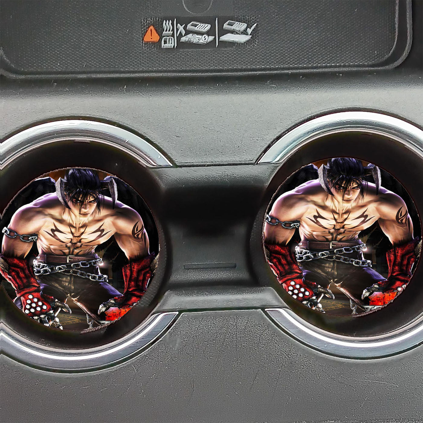 Devil Jin Black Wings Tekken Wallpapers Car Coasters