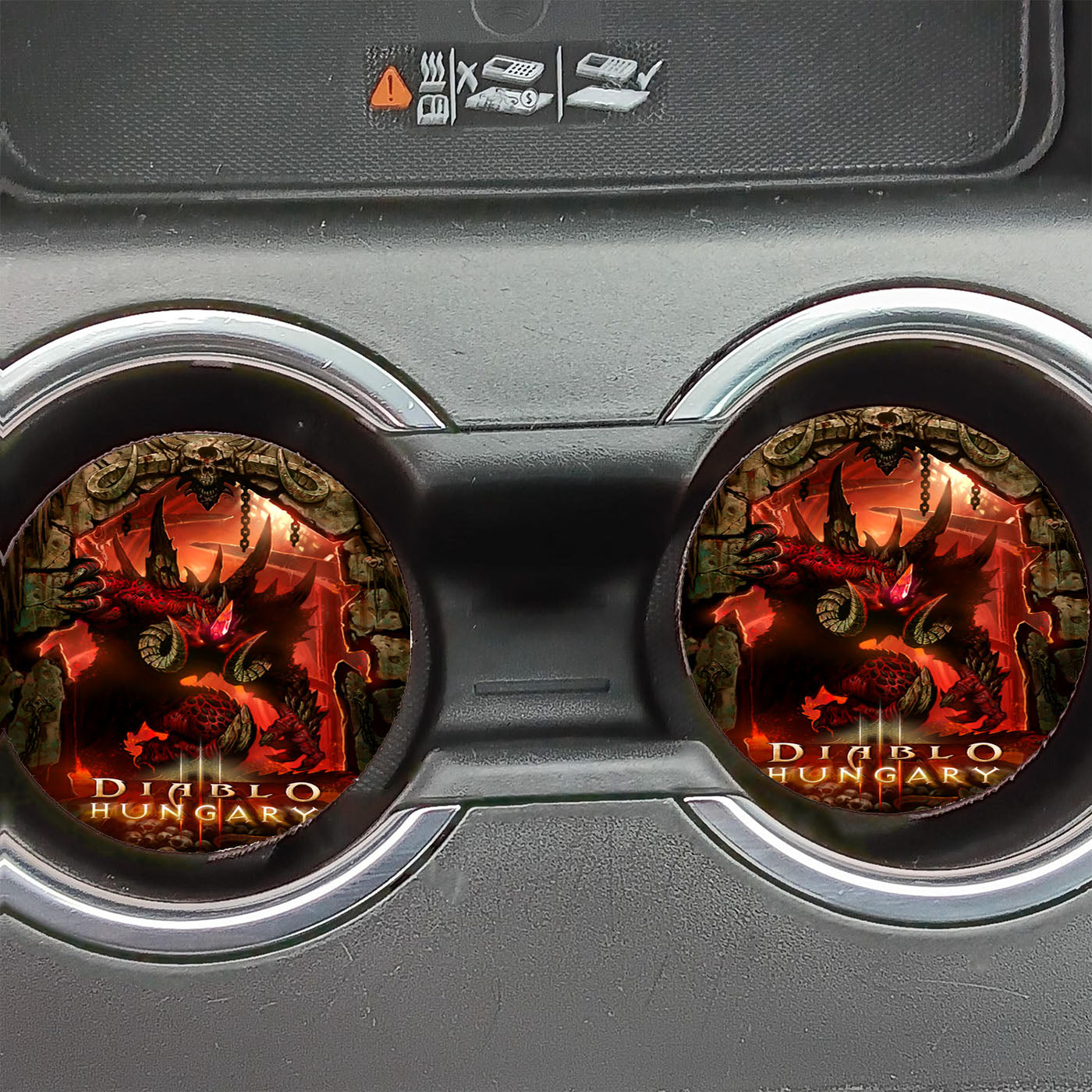 Diablo Iii Red Dragon Monster Car Coasters