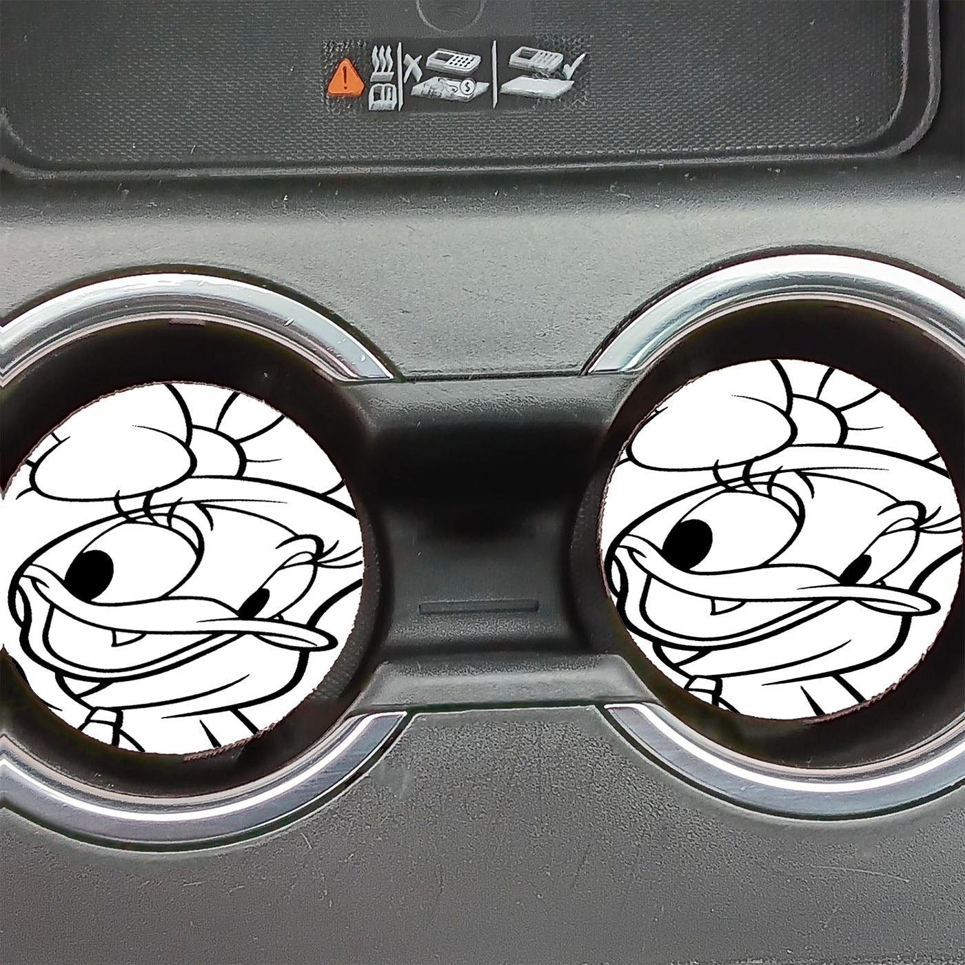 Disney Cartoon Cute Daisy Duck Car Coasters