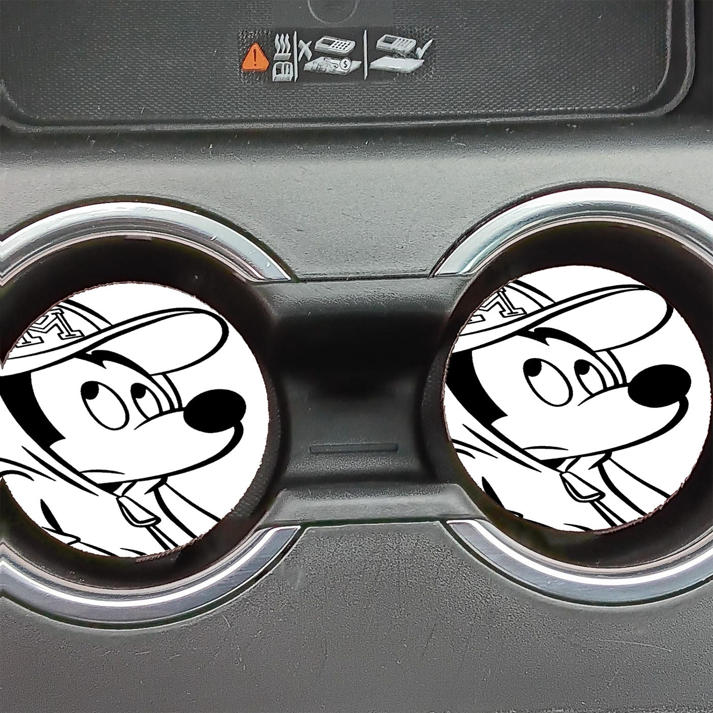 Disney Cartoon Cute Mickey Mouse Swag Car Coasters