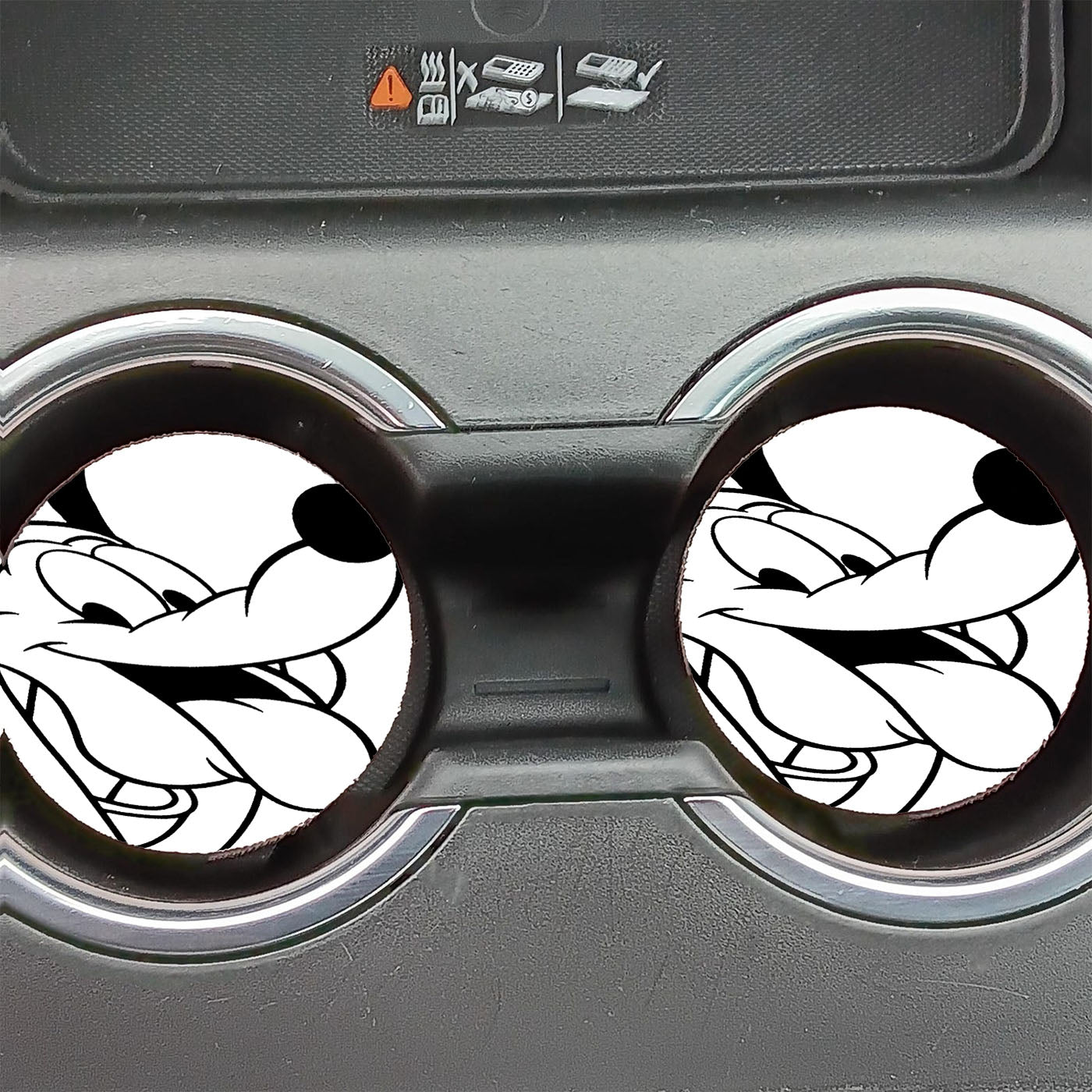 Disney Cartoon Cute Pluto Mickey Dog Car Coasters