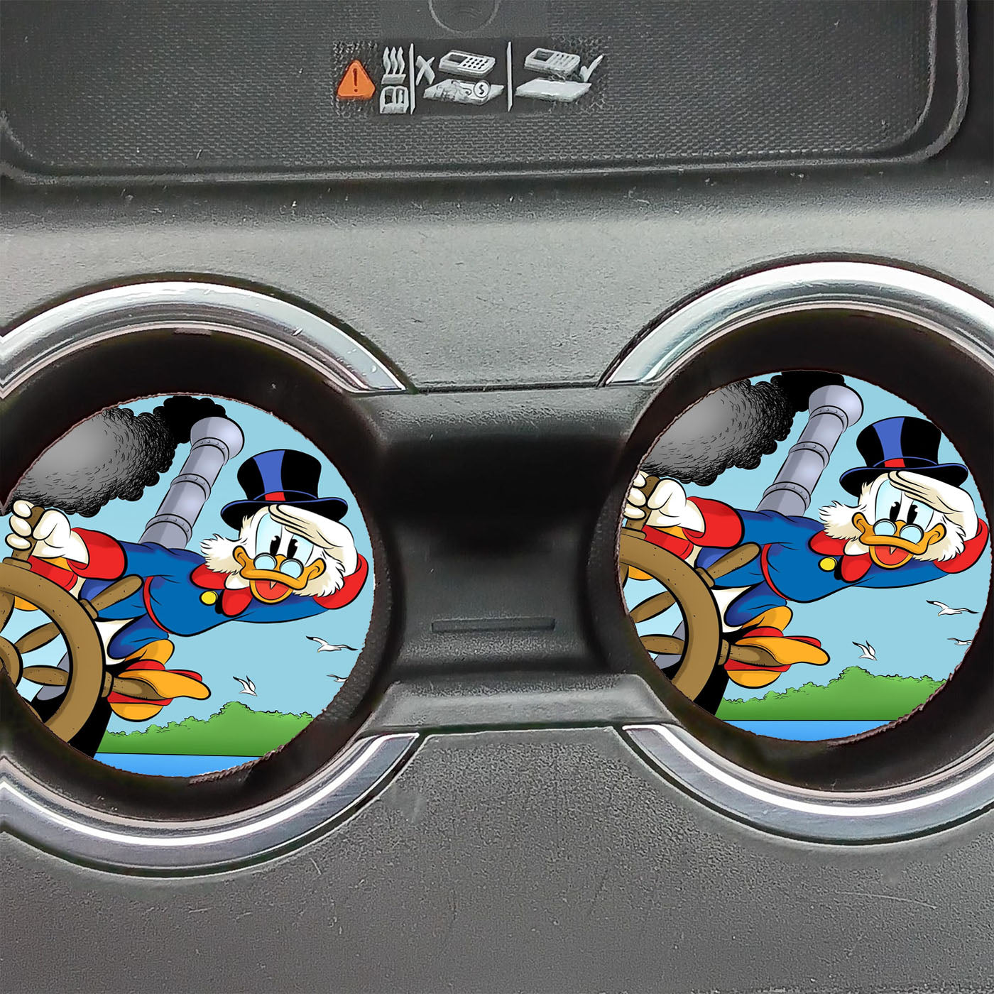 Disney Cartoons Mcduck Car Coasters