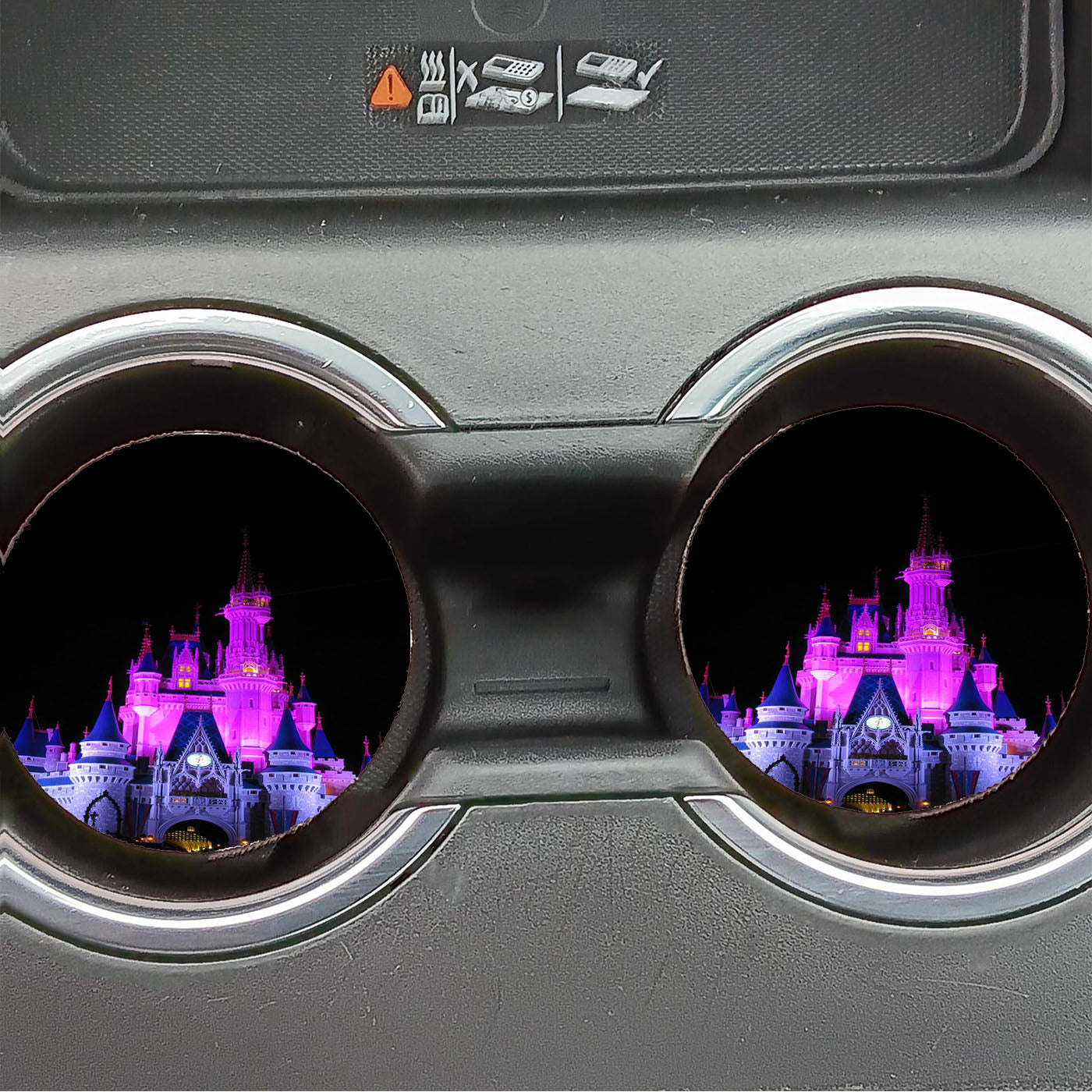 Disney Castle Night Lights Car Coasters