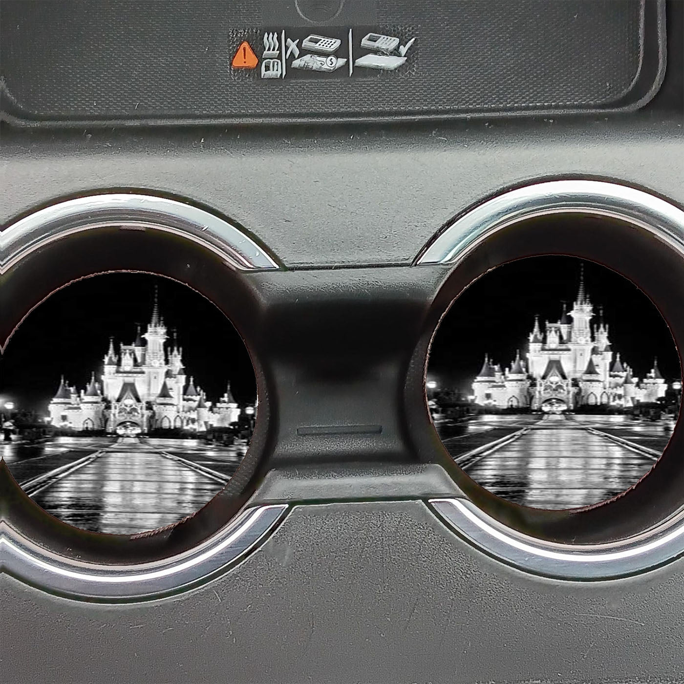 Disney Castle Reflection Car Coasters