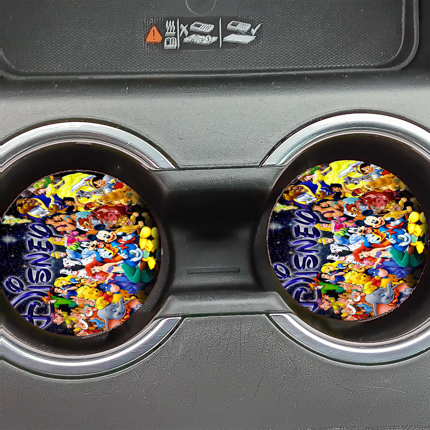 Disney Character Collage Car Coasters