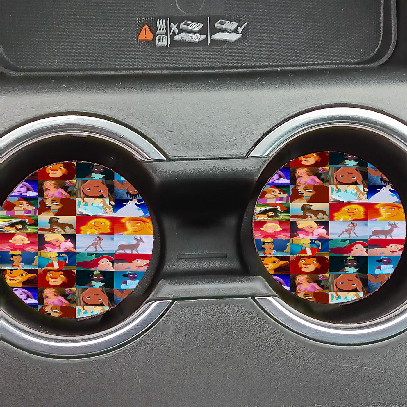 Disney Characters Young And Old Car Coasters