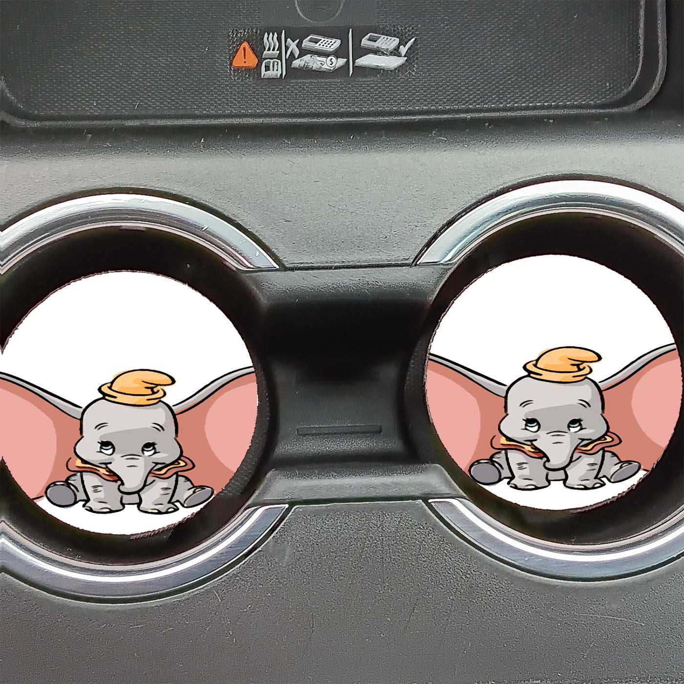 Disney Classic Dumbo Cute Baby Elephant Car Coasters