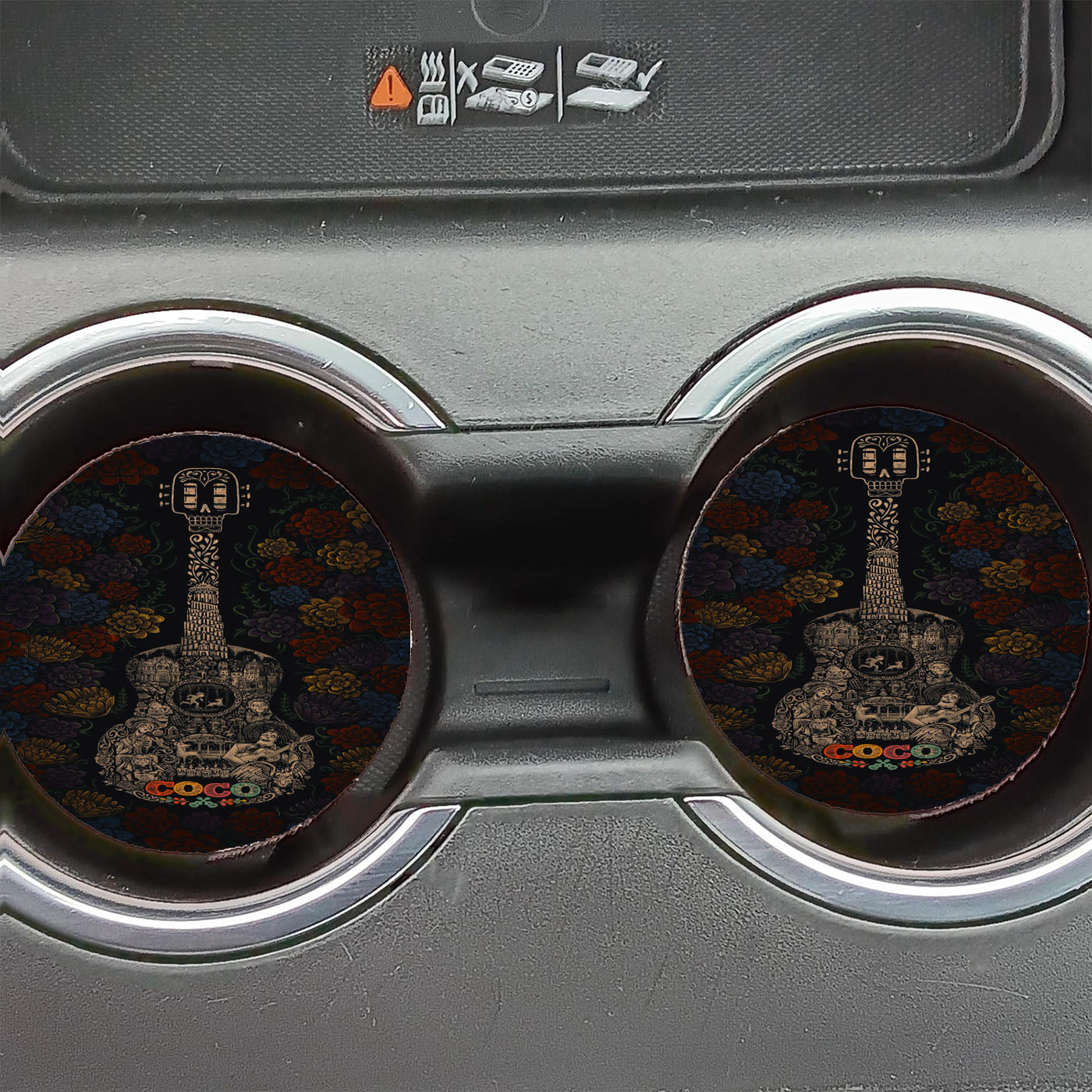Disney Coco Guitar Car Coasters