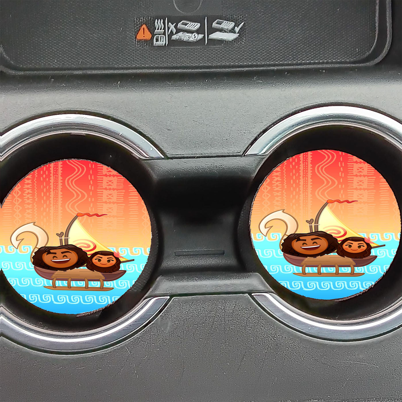 Disney Emoji Moana Phone Wallpaper Car Coasters