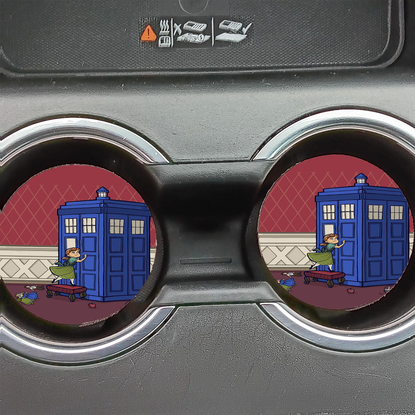 Disney Frozen Anna Tardis Car Coasters