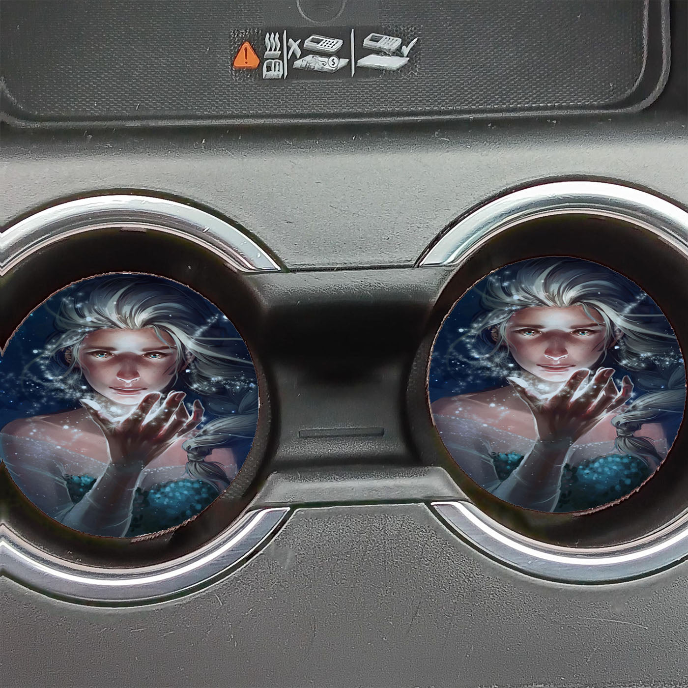 Disney Frozen Beautiful Elsa Car Coasters