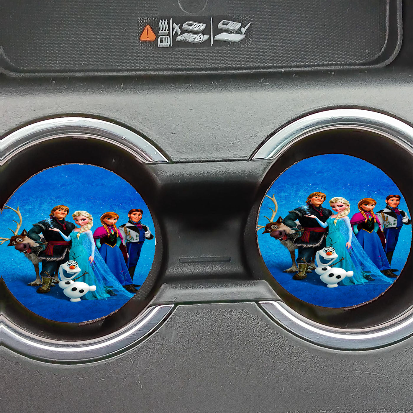 Disney Frozen Cartoon Characters Car Coasters