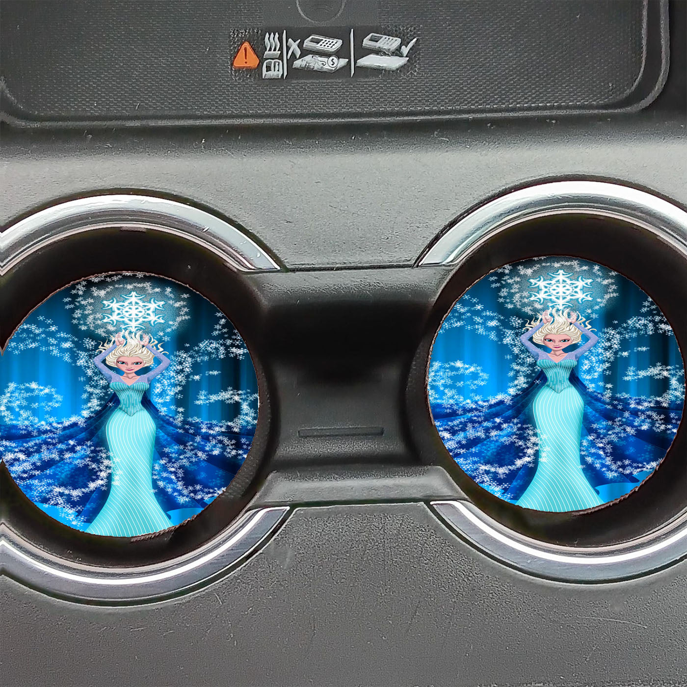 Disney Frozen Elsa Cartoon Car Coasters